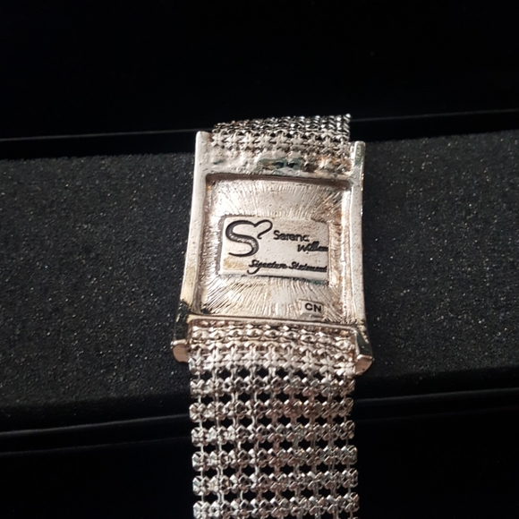 NWT! Wide Mesh Tennis Bracelet w/Crystals - Picture 7 of 7